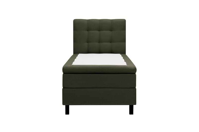 HVILA Classic Komplett Sängpaket 90x200 cm Kontinentalsäng med rutad sänggavel, Grön