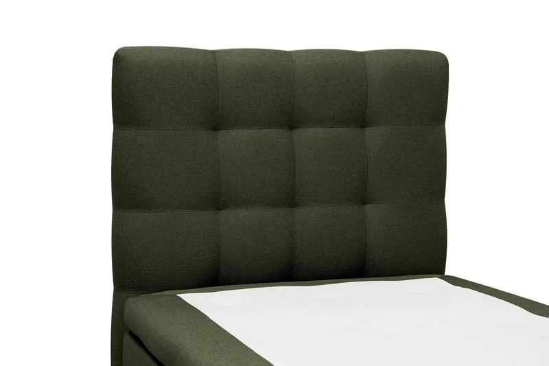 HVILA Classic Komplett Sängpaket 90x200 cm Kontinentalsäng med rutad sänggavel - Grön - Möbler - Sovrum - Sängar - Komplett Sängpaket