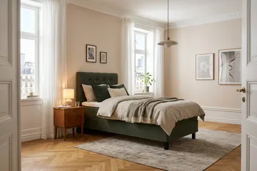 HVILA Classic Kontinentalsäng 90x200 cm - Grön - Möbler - Sovrum - Sängar - Komplett Sängpaket