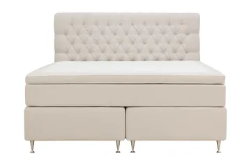 HVILA Lyx Komplett Sängpaket 160x200 cm Kontinentalsäng med knappad sänggavel