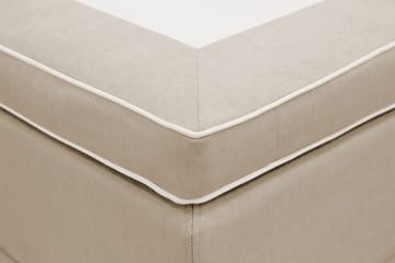 HVILA Lyx Komplett Sängpaket 180x200 cm Kontinentalsäng med knappad sänggavel - Beige - Möbler - Sovrum - Sängar - Kontinentalsängar