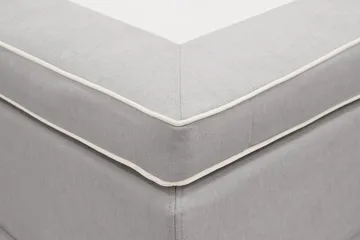 HVILA Lyx Komplett Sängpaket 180x200 cm Kontinentalsäng med knappad sänggavel - Grå - Möbler - Sovrum - Sängar - Komplett Sängpaket