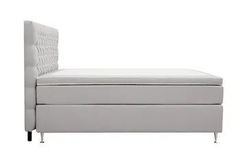 HVILA Lyx Komplett Sängpaket 180x200 cm Kontinentalsäng med knappad sänggavel - Grå - Möbler - Sovrum - Sängar - Komplett Sängpaket