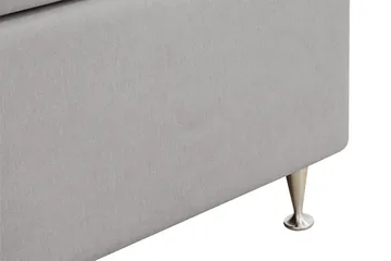 HVILA Lyx Komplett Sängpaket 180x200 cm Kontinentalsäng med knappad sänggavel - Grå - Möbler - Sovrum - Sängar - Komplett Sängpaket