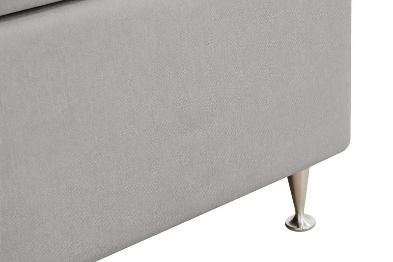 HVILA Lyx Komplett Sängpaket 180x200 cm Kontinentalsäng med knappad sänggavel - Grå - Möbler - Sovrum - Sängar - Komplett Sängpaket