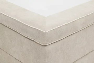 HVILA Lyx Komplett Sängpaket 180x200 cm Kontinentalsäng med knappad sänggavel i chenille - Beige - Möbler - Sovrum - Sängar - Komplett Sängpaket