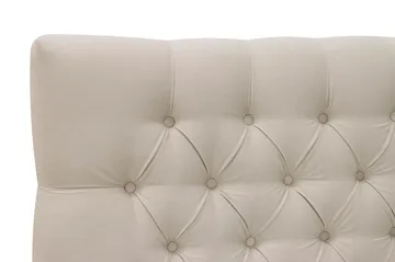 HVILA Lyx Komplett Sängpaket 180x200 cm Kontinentalsäng med knappad sänggavel i sammet - Beige - Möbler - Sovrum - Sängar - Komplett Sängpaket
