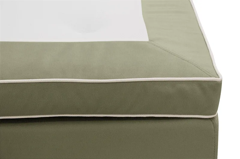 HVILA Lyx Komplett Sängpaket 180x200 cm Kontinentalsäng med knappad sänggavel i sammet - Olivgrön - Möbler - Sovrum - Sängar - Kontinentalsängar