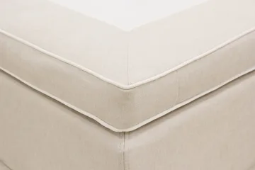 HVILA Lyx Komplett Sängpaket 180x200 cm Kontinentalsäng med knappad sänggavel - Ljusbeige - Möbler - Sovrum - Sängar - Kontinentalsängar