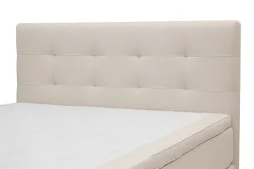 HVILA Premium Komplett Sängpaket 180x200 cm Kontinentalsäng med Sänggavel - Ljusbeige Bouclé - Möbler - Sovrum - Sängar - Kontinentalsängar