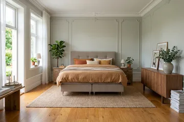 HVILA Premium Kontinentalsäng 160x200 cm - Ljusbrun Tyg - Möbler - Sovrum - Sängar - Kontinentalsängar