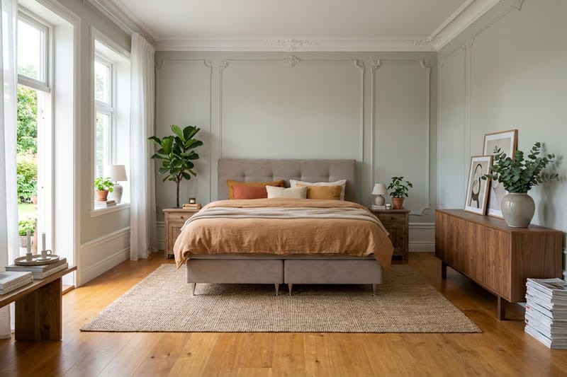 HVILA Premium Kontinentalsäng 160x200 cm - Ljusbrun Tyg - Möbler - Sovrum - Sängar - Kontinentalsängar