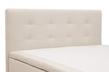 HVILA Premium Komplett Sängpaket 180x200 cm Kontinentalsäng med Sänggavel - Ljusbeige Tyg - Möbler - Sovrum - Sängar - Komplett Sängpaket