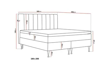 HVILA Plus Komplett Sängpaket 180x200 cm - Ljusbeige - Möbler - Sovrum - Sängar - Komplett Sängpaket