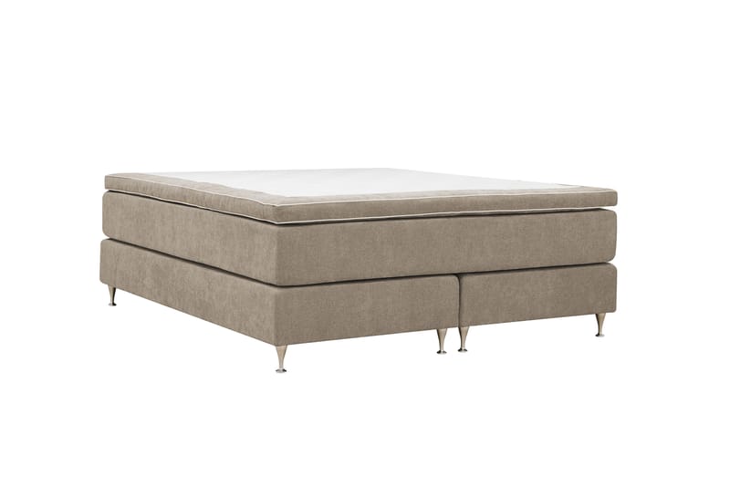 HVILA Premium Kontinentalsäng 160x200 cm - Ljusbrun Tyg - Möbler - Sovrum - Sängar - Kontinentalsängar