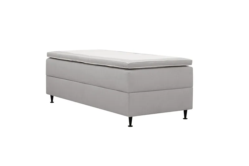 HVILA Plus Kontinentalsäng med Förvaring 90x200 cm - Grå - Möbler - Sovrum - Sängar - Komplett Sängpaket