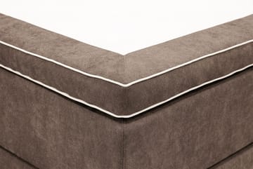 HVILA Premium Komplett Sängpaket 180x200 cm Kontinentalsäng med Sänggavel - Brun Tyg - Möbler - Sovrum - Sängar - Kontinentalsängar