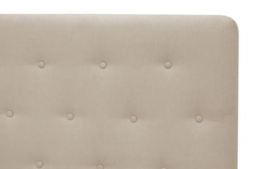 HVILA Plus Komplett Sängpaket – Kontinentalsäng 140x200 cm i Tyg med Förvaring, Sänggavel + Bäddmadrass med Fasthetsgrad Mediumfast - Beige - Möbler - Sovrum - Sängar - Kontinentalsängar