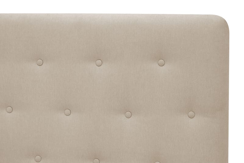 HVILA Plus Komplett Sängpaket – Kontinentalsäng 140x200 cm i Tyg med Förvaring, Sänggavel + Bäddmadrass med Fasthetsgrad Mediumfast - Beige - Möbler - Sovrum - Sängar - Kontinentalsängar