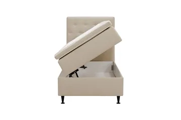 HVILA Plus Komplett Sängpaket med Förvaring 90x200 cm - Beige - Möbler - Sovrum - Sängar - Komplett Sängpaket