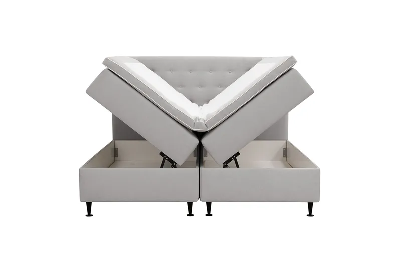 HVILA Plus Komplett Sängpaket med Förvaring 160x200 cm - Grå - Möbler - Sovrum - Sängar - Kontinentalsängar