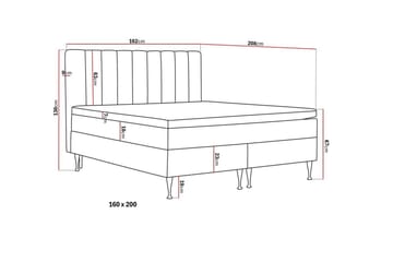 HVILA Plus Komplett Sängpaket 160x200 cm - Mörkgrå - Möbler - Sovrum - Sängar - Komplett Sängpaket