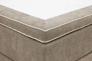 HVILA Premium Kontinentalsäng 160x200 cm - Ljusbrun Tyg - Möbler - Sovrum - Sängar - Kontinentalsängar