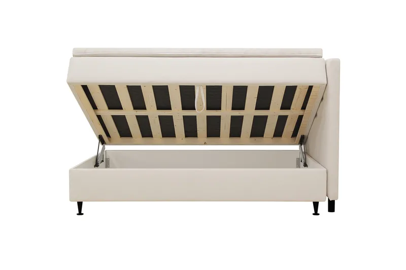 HVILA Plus Komplett Sängpaket med Förvaring 120x200 cm - Ljusbeige - Möbler - Sovrum - Sängar - Kontinentalsängar