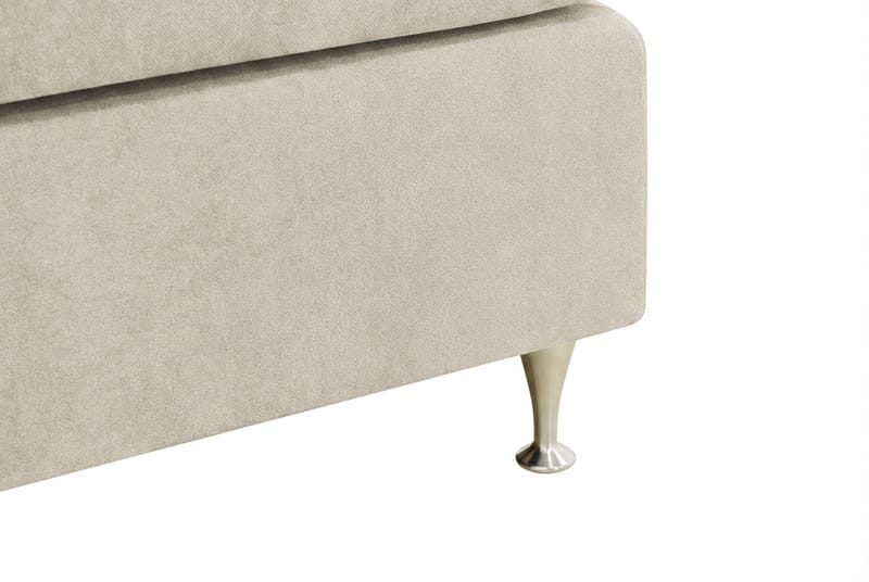 HVILA Premium Komplett Sängpaket 160x200 cm Kontinentalsäng med Sänggavel - Beige Tyg - Möbler - Sovrum - Sängar - Kontinentalsängar
