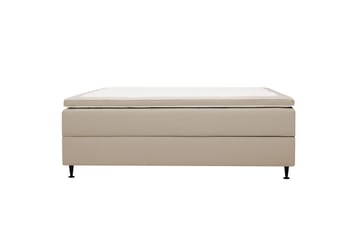 HVILA Plus Kontinentalsäng 180x200 cm i Tyg med Förvaring + Bäddmadrass med Fasthetsgrad Mediumfast - Beige - Möbler - Sovrum - Sängar - Kontinentalsängar