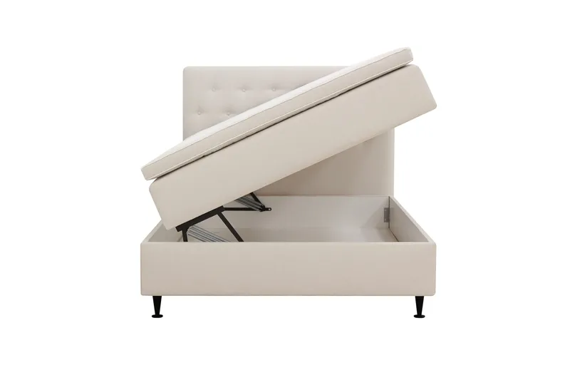 HVILA Plus Komplett Sängpaket med Förvaring 120x200 cm - Ljusbeige - Möbler - Sovrum - Sängar - Kontinentalsängar