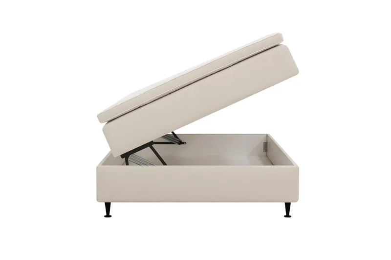 HVILA Plus Kontinentalsäng med Förvaring 120x200 cm - Ljusbeige - Möbler - Sovrum - Sängar - Kontinentalsängar
