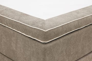HVILA Premium Kontinentalsäng 160x200 cm - Ljusbrun Tyg - Möbler - Sovrum - Sängar - Kontinentalsängar
