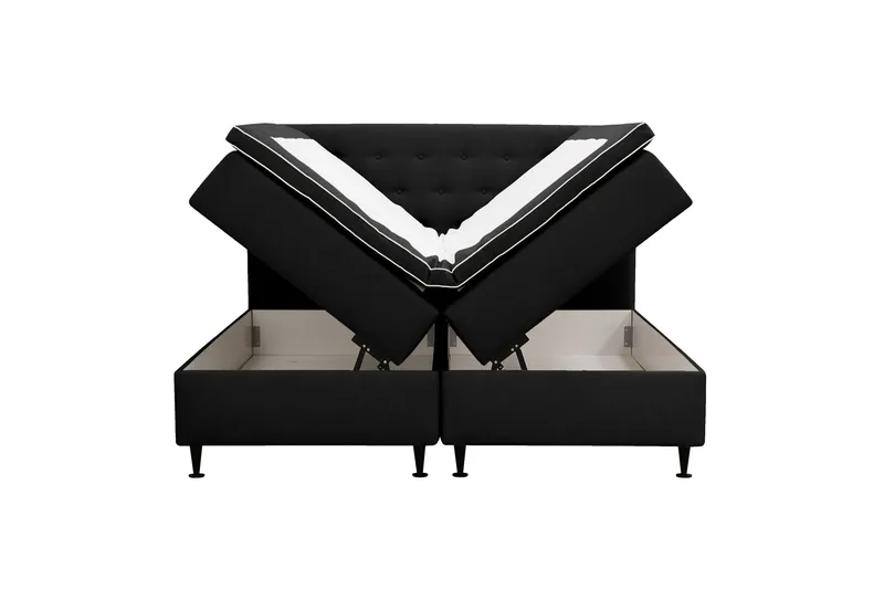 HVILA Plus Komplett Sängpaket med Förvaring 180x200 cm - Antracit - Möbler - Sovrum - Sängar - Kontinentalsängar