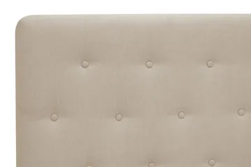 HVILA Plus Komplett Sängpaket – Kontinentalsäng 120x200 cm i Tyg med Förvaring, Sänggavel + Bäddmadrass med Fasthetsgrad Mediumfast - Beige - Möbler - Sovrum - Sängar - Komplett Sängpaket
