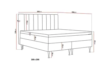 HVILA Plus Komplett Sängpaket 180x200 cm - Beige - Möbler - Sovrum - Sängar - Komplett Sängpaket