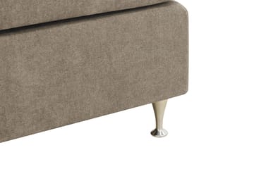 HVILA Premium Kontinentalsäng 160x200 cm - Ljusbrun Tyg - Möbler - Sovrum - Sängar - Kontinentalsängar