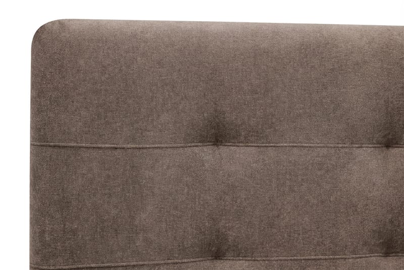 HVILA Premium Komplett Sängpaket 160x200 cm Kontinentalsäng med Sänggavel - Brun Tyg - Möbler - Sovrum - Sängar - Kontinentalsängar