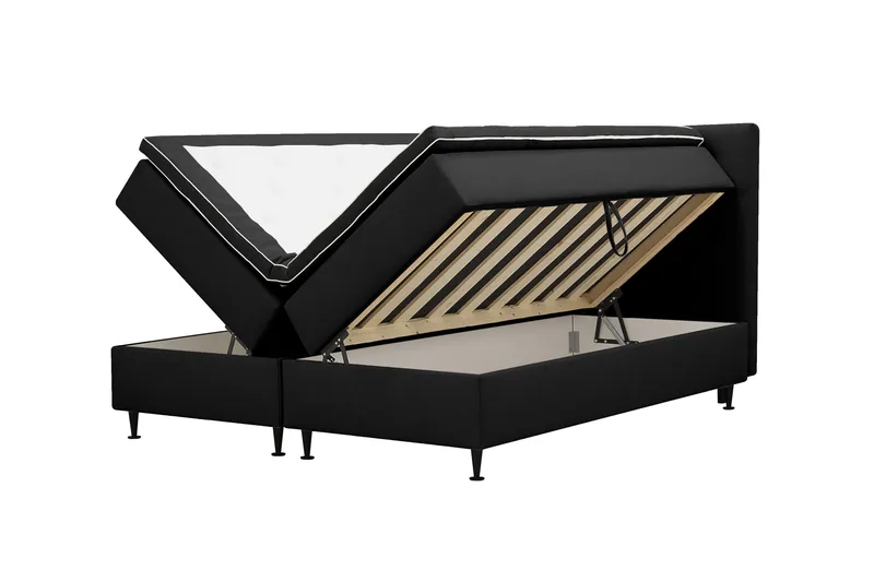 HVILA Plus Komplett Sängpaket med Förvaring 180x200 cm - Antracit - Möbler - Sovrum - Sängar - Kontinentalsängar
