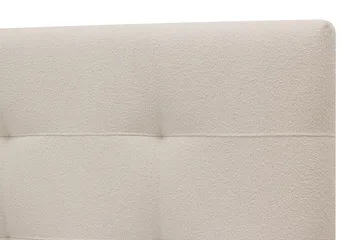 HVILA Premium Komplett Sängpaket 180x200 cm Kontinentalsäng med Sänggavel - Ljusbeige Bouclé - Möbler - Sovrum - Sängar - Kontinentalsängar