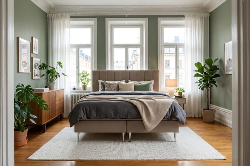 HVILA Plus Komplett Sängpaket 160x200 cm - Brun - Möbler - Sovrum - Sängar - Kontinentalsängar
