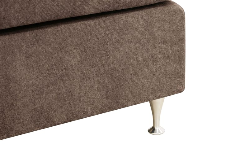 HVILA Premium Komplett Sängpaket 160x200 cm Kontinentalsäng med Sänggavel - Brun Tyg - Möbler - Sovrum - Sängar - Kontinentalsängar