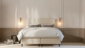 HVILA Plus Komplett Sängpaket 160x200 cm - Ljusbeige - Möbler - Sovrum - Sängar - Komplett Sängpaket
