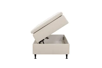 HVILA Plus Kontinentalsäng med Förvaring 90x200 cm - Ljusbeige - Möbler - Sovrum - Sängar - Komplett Sängpaket