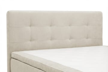 HVILA Premium Komplett Sängpaket 160x200 cm Kontinentalsäng med Sänggavel - Beige Tyg - Möbler - Sovrum - Sängar - Kontinentalsängar