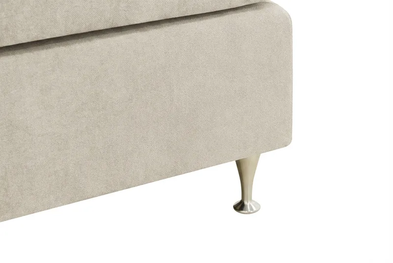 HVILA Premium Komplett Sängpaket 160x200 cm Kontinentalsäng med Sänggavel - Beige Tyg - Möbler - Sovrum - Sängar - Kontinentalsängar