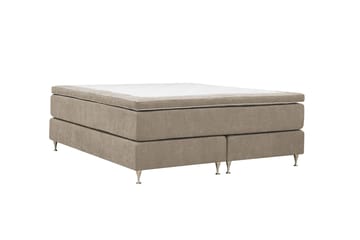 HVILA Premium Kontinentalsäng 160x200 cm - Ljusbrun Tyg - Möbler - Sovrum - Sängar - Kontinentalsängar