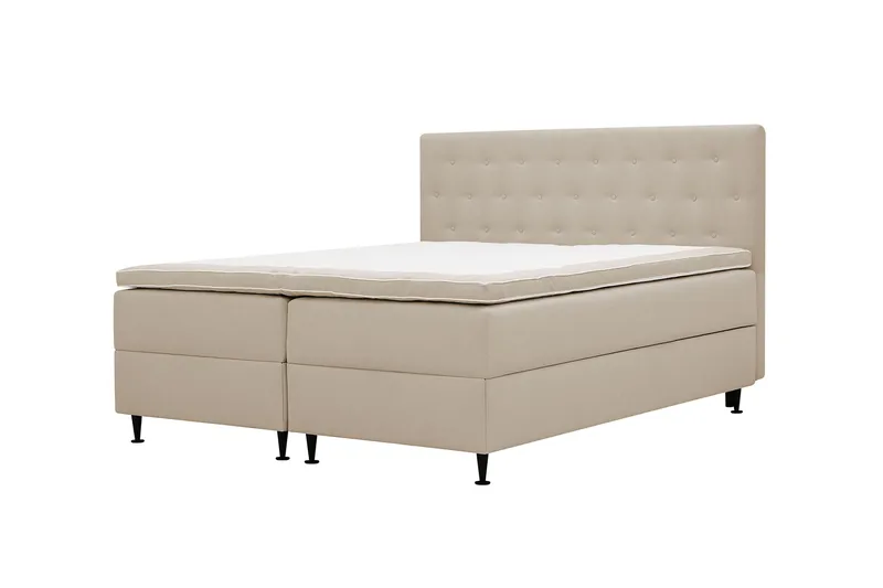 HVILA Plus Komplett Sängpaket med Förvaring 160x200 cm - Beige - Möbler - Sovrum - Sängar - Kontinentalsängar