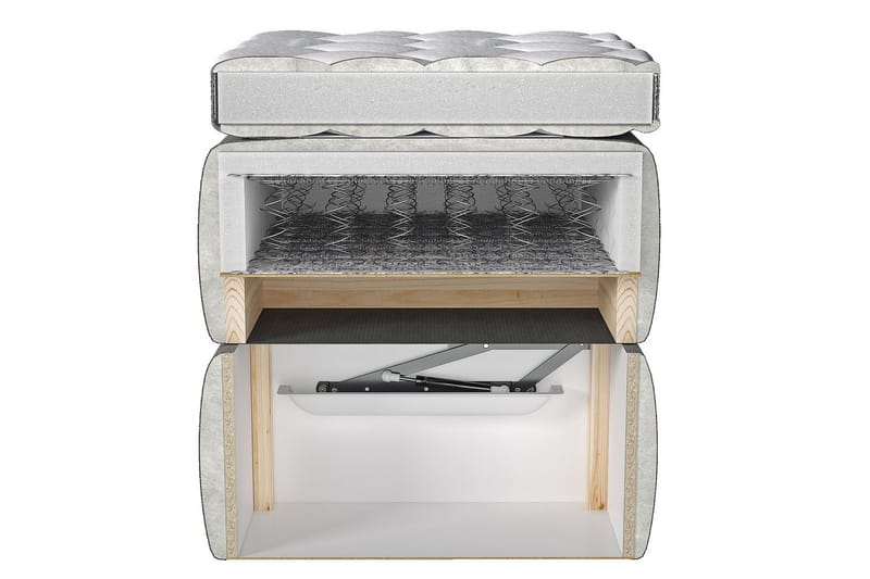 Isoba Sängpaket 140x200 cm Blå - Blå - Möbler - Sovrum - Sängar - Komplett Sängpaket