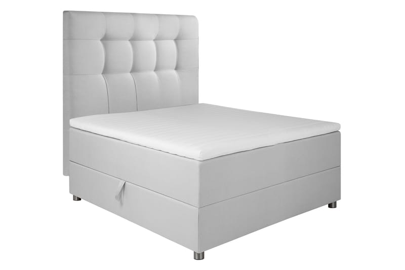 JOLLY Sängpaket Förvaringssäng 120x200 cm Ljusgrå - Ljusgrå - Komplett Sängpaket - Sängar med förvaring
